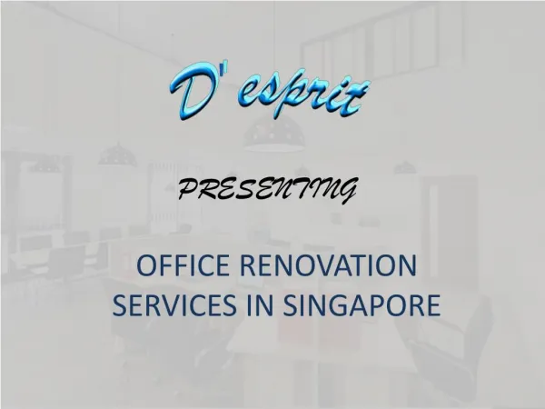 Office Renovation - Desprit Interiors