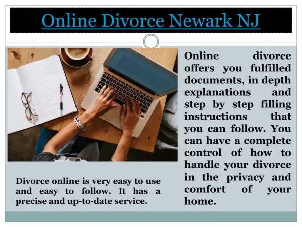 Get a divorce online Newark NJ