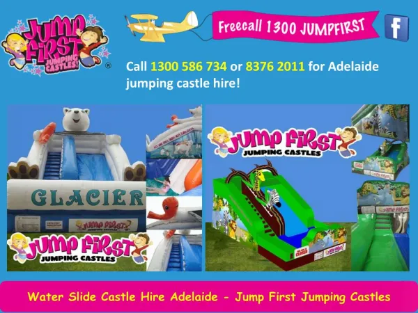 Water Slide Castle Hire Adelaide - Jump First Jumping Castles