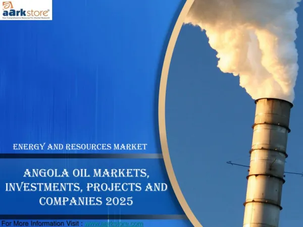 Angola Oil Markets, Investments, Projects and Companies 2025: Aarkstore