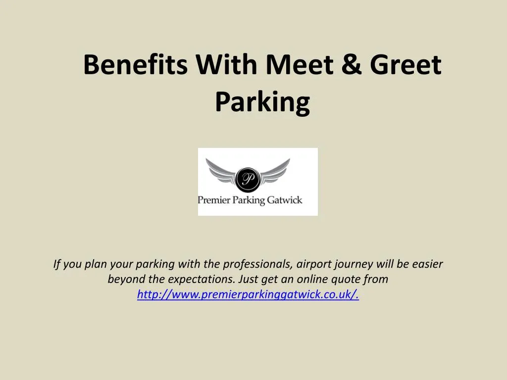 benefits with meet greet parking