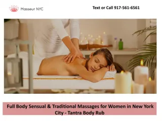 Full Body Sensual & Traditional Massages for Women in New York City - Tantra Body Rub