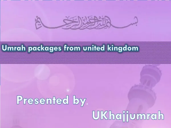 umrah packages from united kingdom