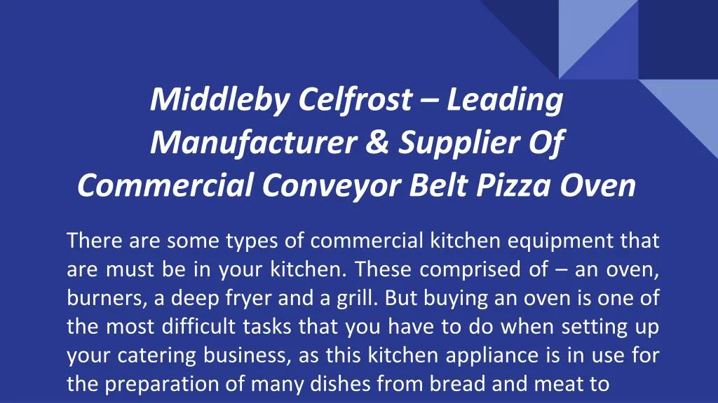 middleby celfrost leading manufacturer supplier of commercial conveyor belt pizza oven