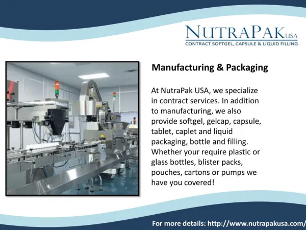 softgel contract manufacturing