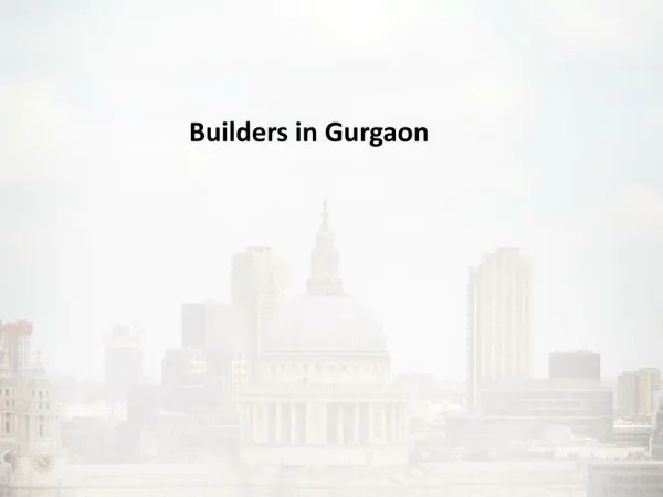 Builders in Gurgaon