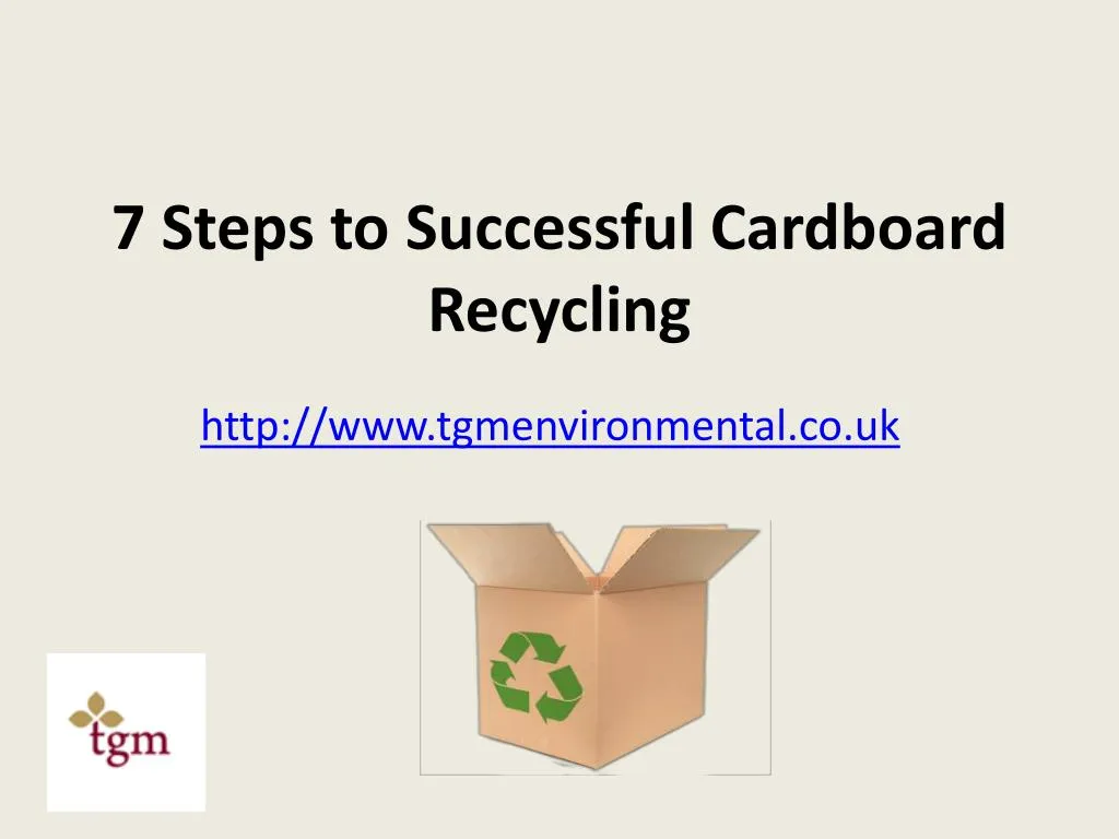 7 steps to successful cardboard r ecycling