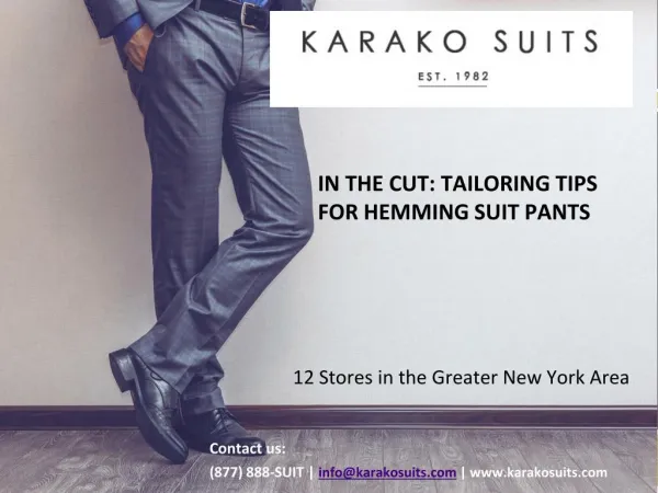 In the Cut: Tailoring Tips for Hemming Suit Pants