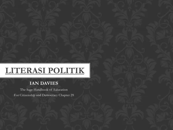 Literasi Politik (Political Literacy)