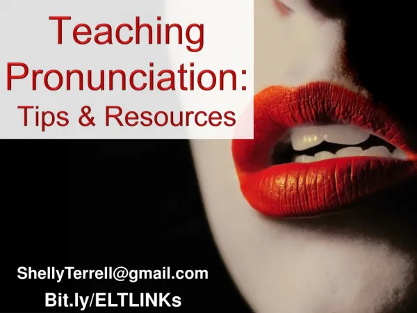 Teaching Pronunciation: Resources & Tips