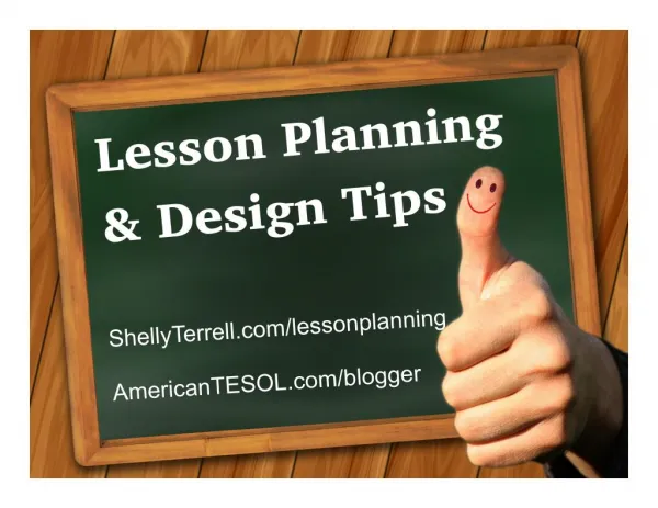 Lesson Design Tips & Resources for ELT