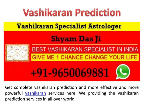 Vashikaran Specialist Astrologer