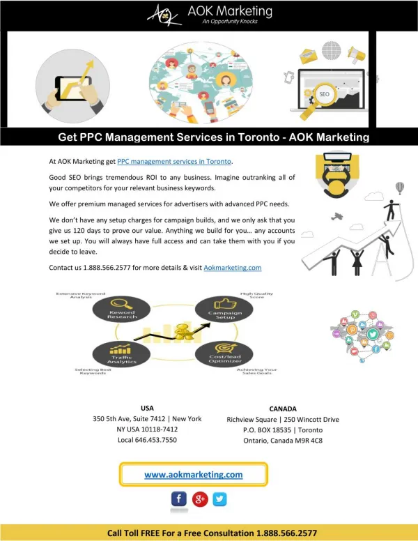 Get PPC Management Services in Toronto - AOK Marketing