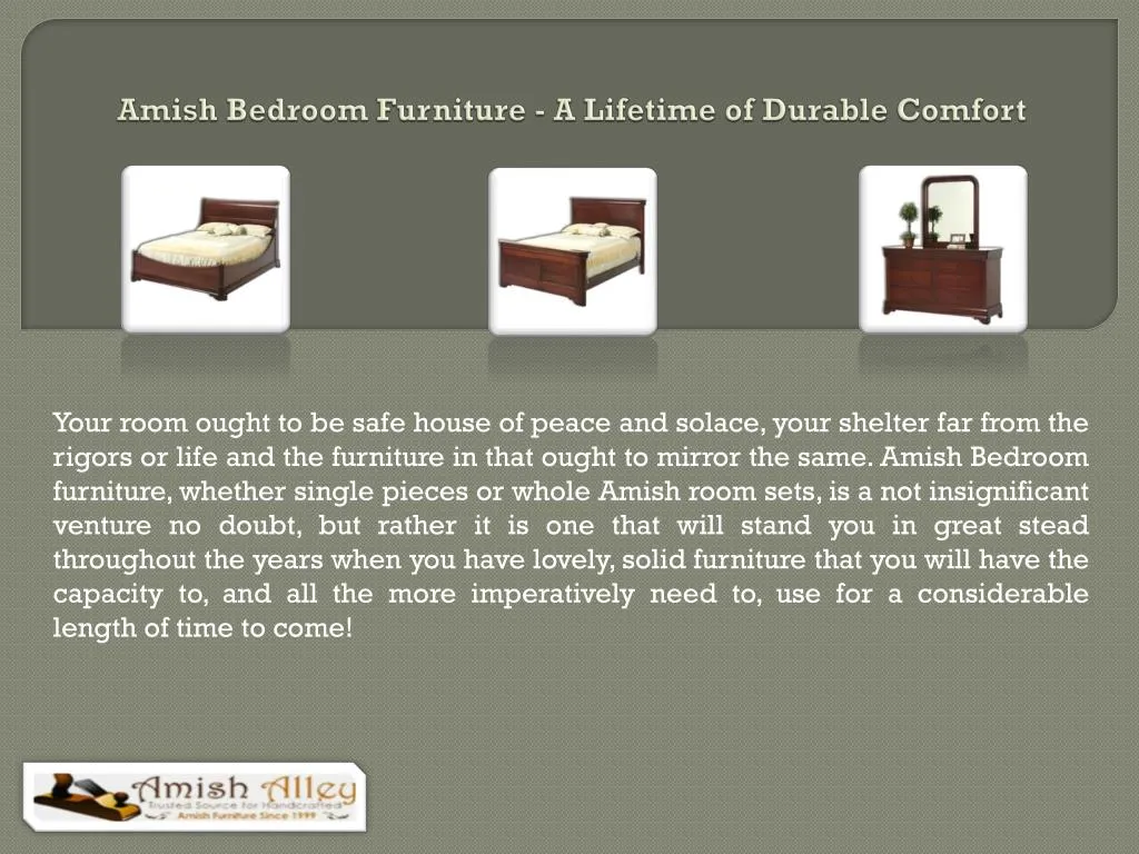 amish bedroom furniture a lifetime of durable comfort