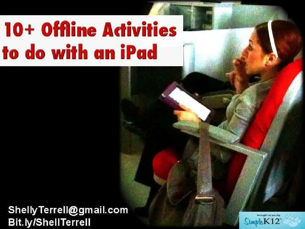 15 offline activities with an ipad