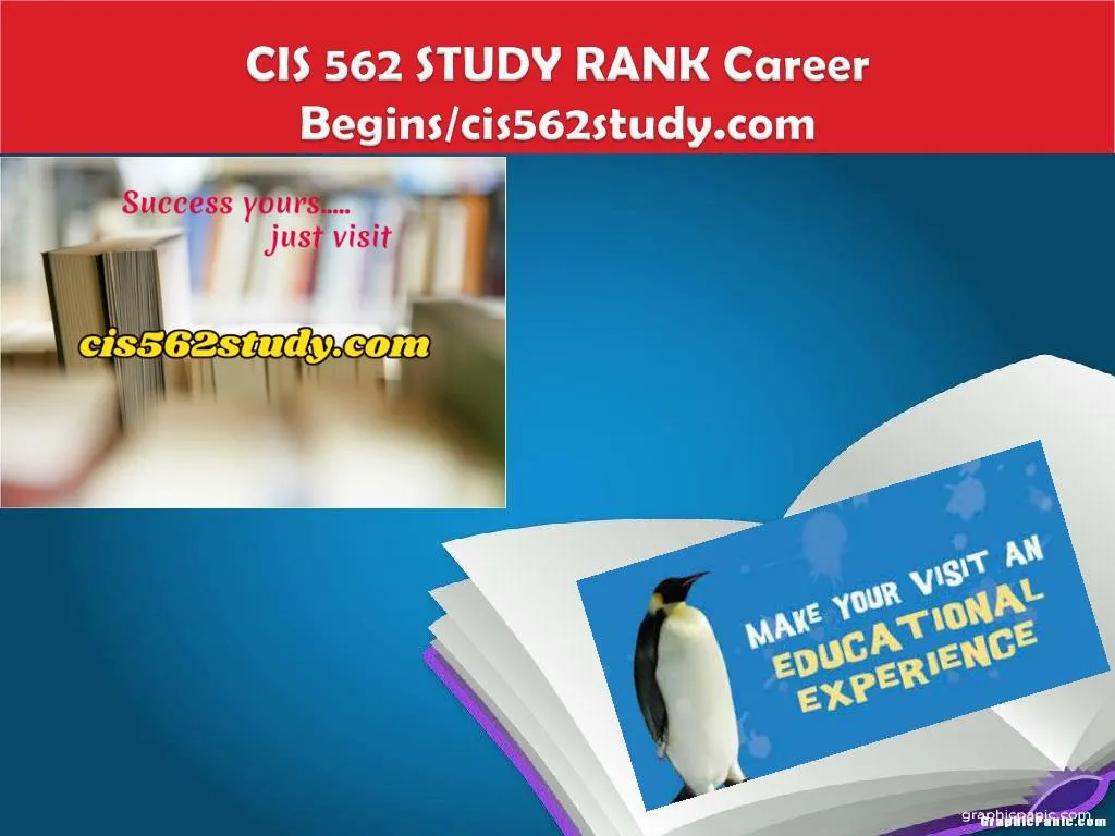 cis 562 study rank career begins cis562study com