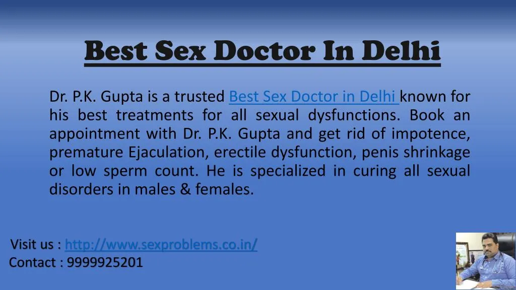 best sex doctor in delhi