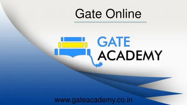GATE Online Coaching