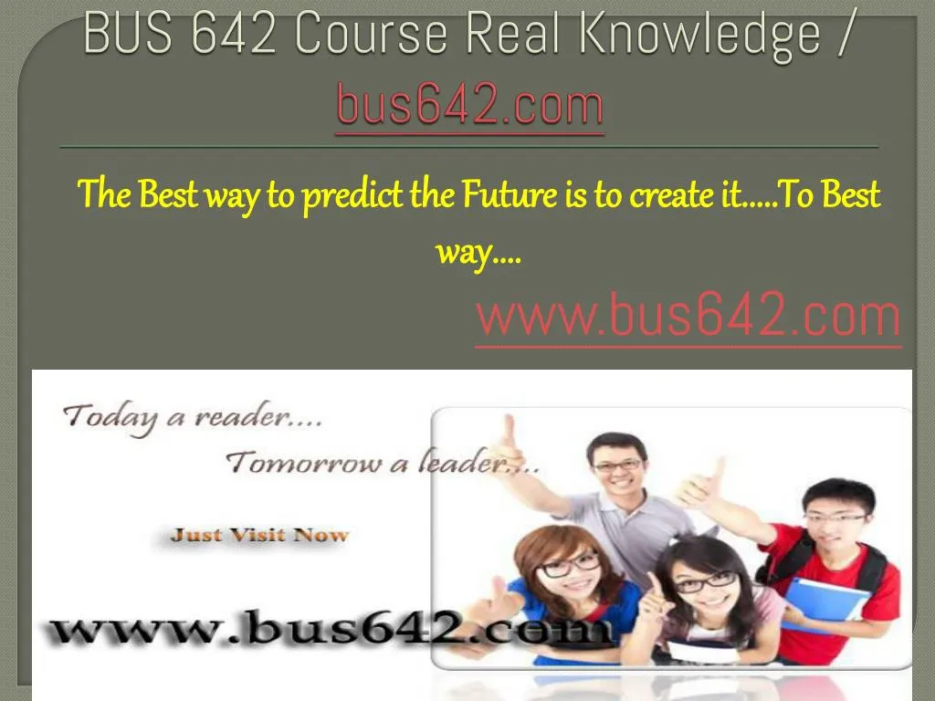 bus 642 course real knowledge bus642 com