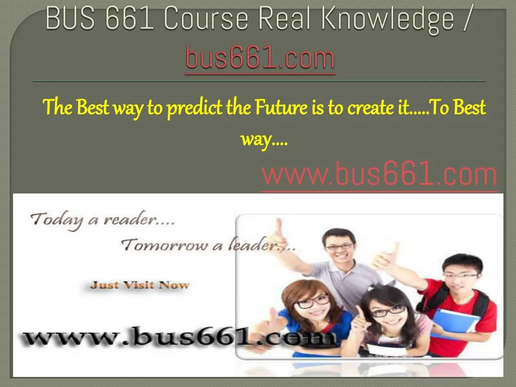 bus 661 course real knowledge bus661 com