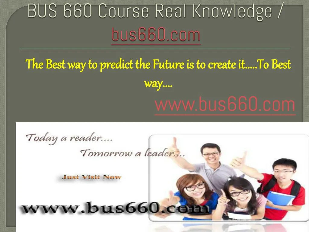 bus 660 course real knowledge bus660 com