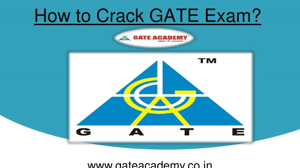 how to crack gate exam