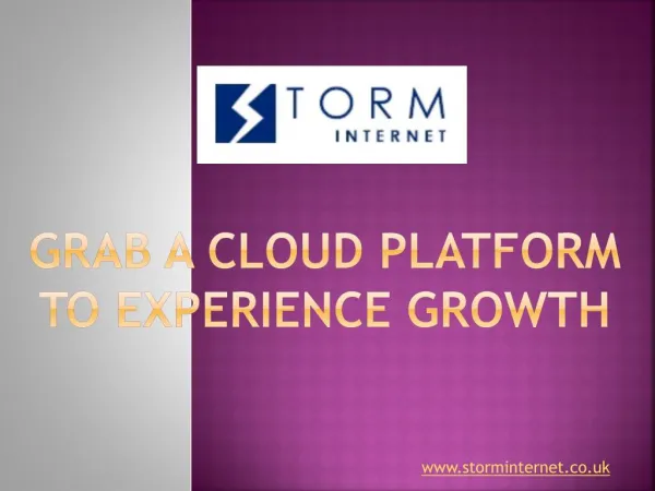 Grab a Cloud Platform to Experience Growth
