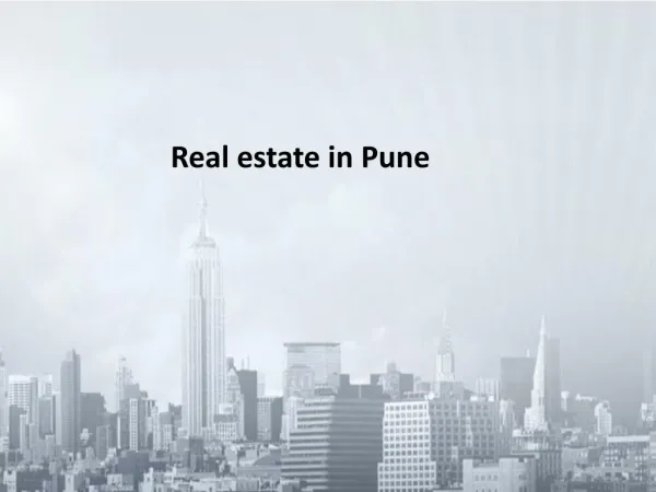 Real estate in Pune