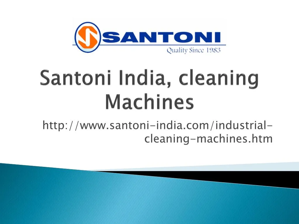 santoni india cleaning machines