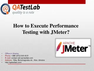 How to Execute Performance Testing with JMeter? - slide 1