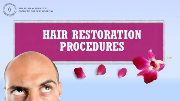 Hair Restoration procedures