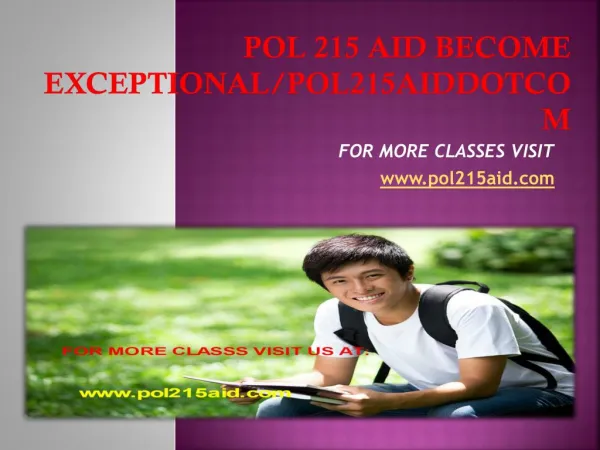 pol 215 aid Become Exceptional/pol215aiddotcom