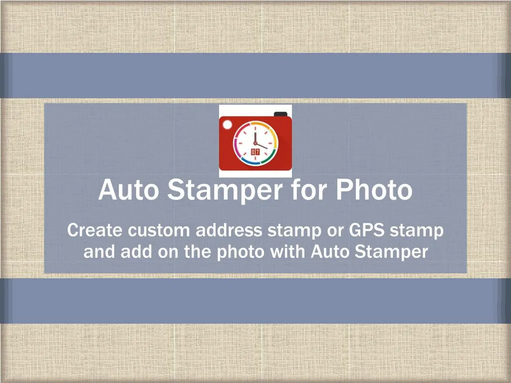 auto stamper for photo
