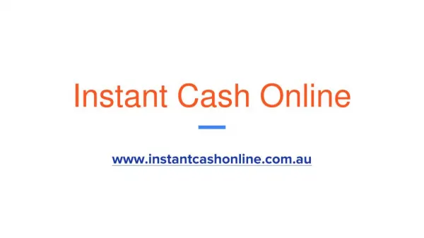 Easy Cash Loans Online