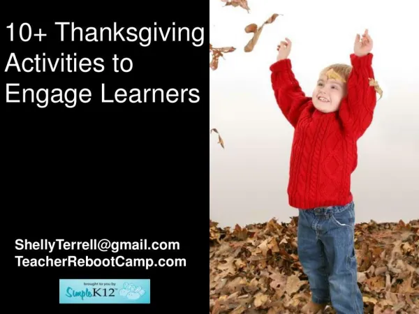 Thanksgiving Sites for Teachers