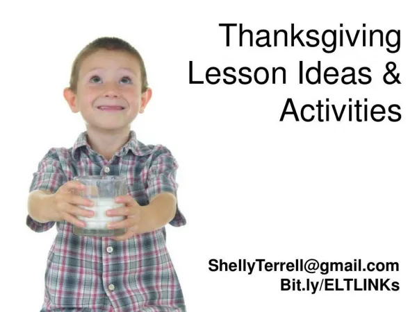 Thanksgiving Sites & Activities for Language Learners