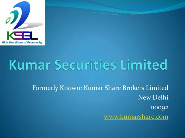 Kumar Share Brokers Limited