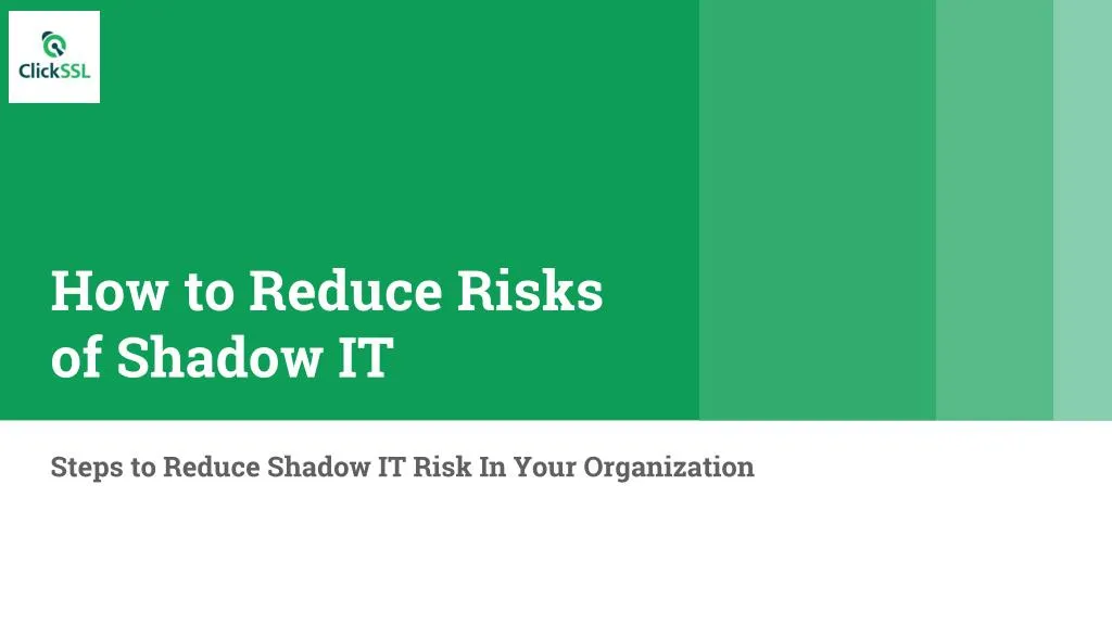how to reduce risks of shadow it