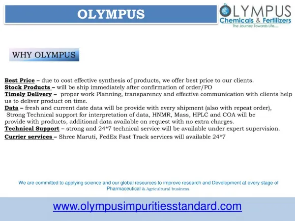 Azithromycin Impurities Manufacturer | Olympus Impurities Suppliers