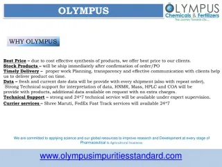 Azithromycin Impurities Manufacturer | Olympus Impurities Suppliers - slide 1