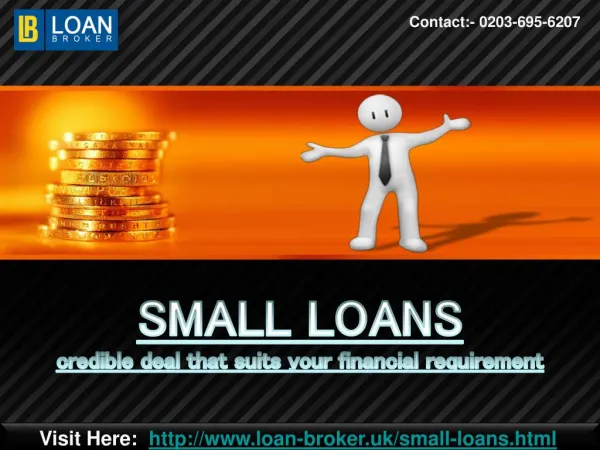 Valuable Suggestions on Small Loans