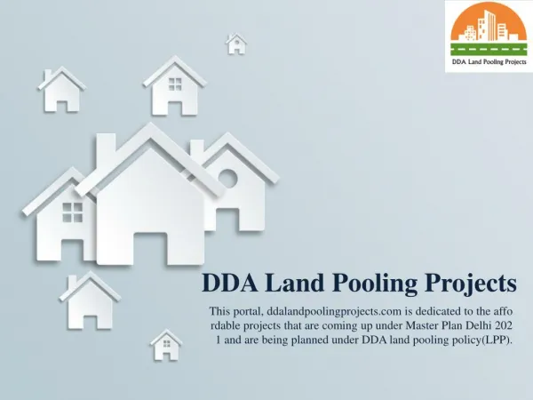 DDA Land Pooling Projects