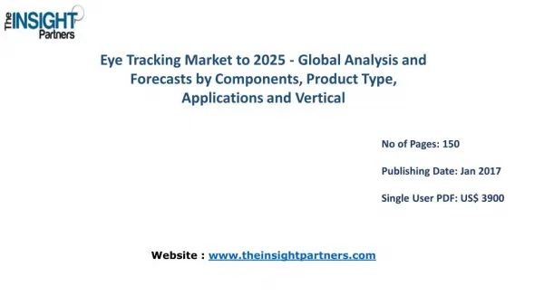 Market Research on Eye Tracking Market 2025|The Insight Partners