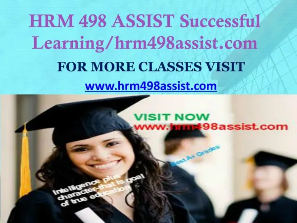 HRM 498 ASSIST Successful Learning/hrm498assist.com