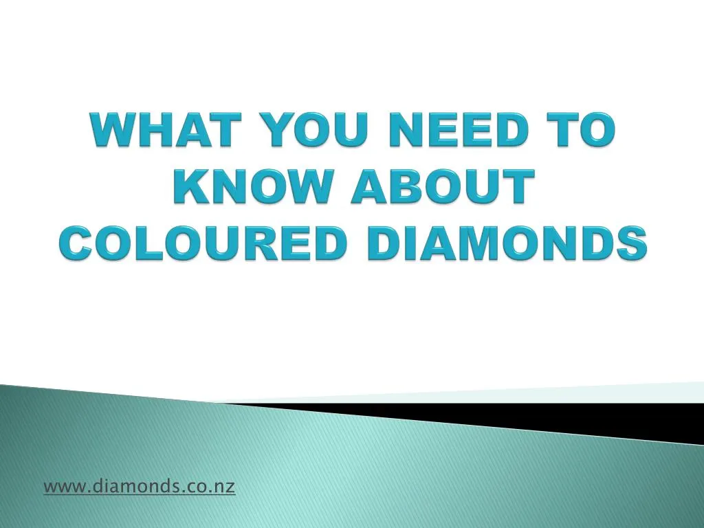 what you need to know about coloured diamonds