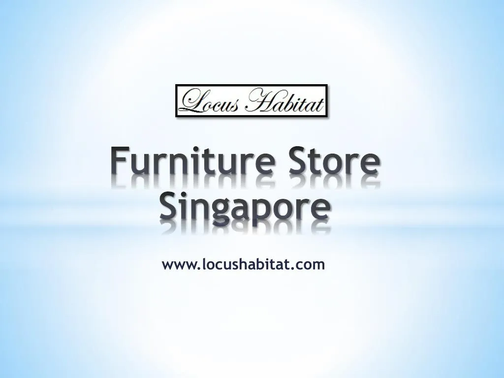 furniture store singapore