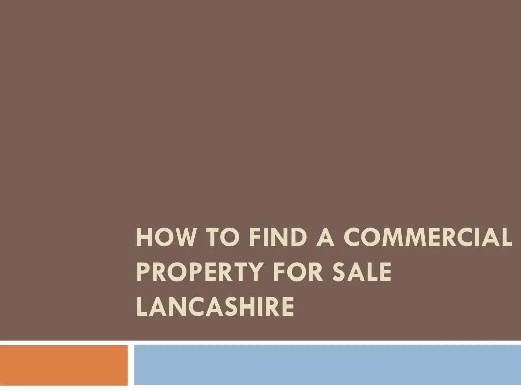 how to find a commercial property for sale lancashire