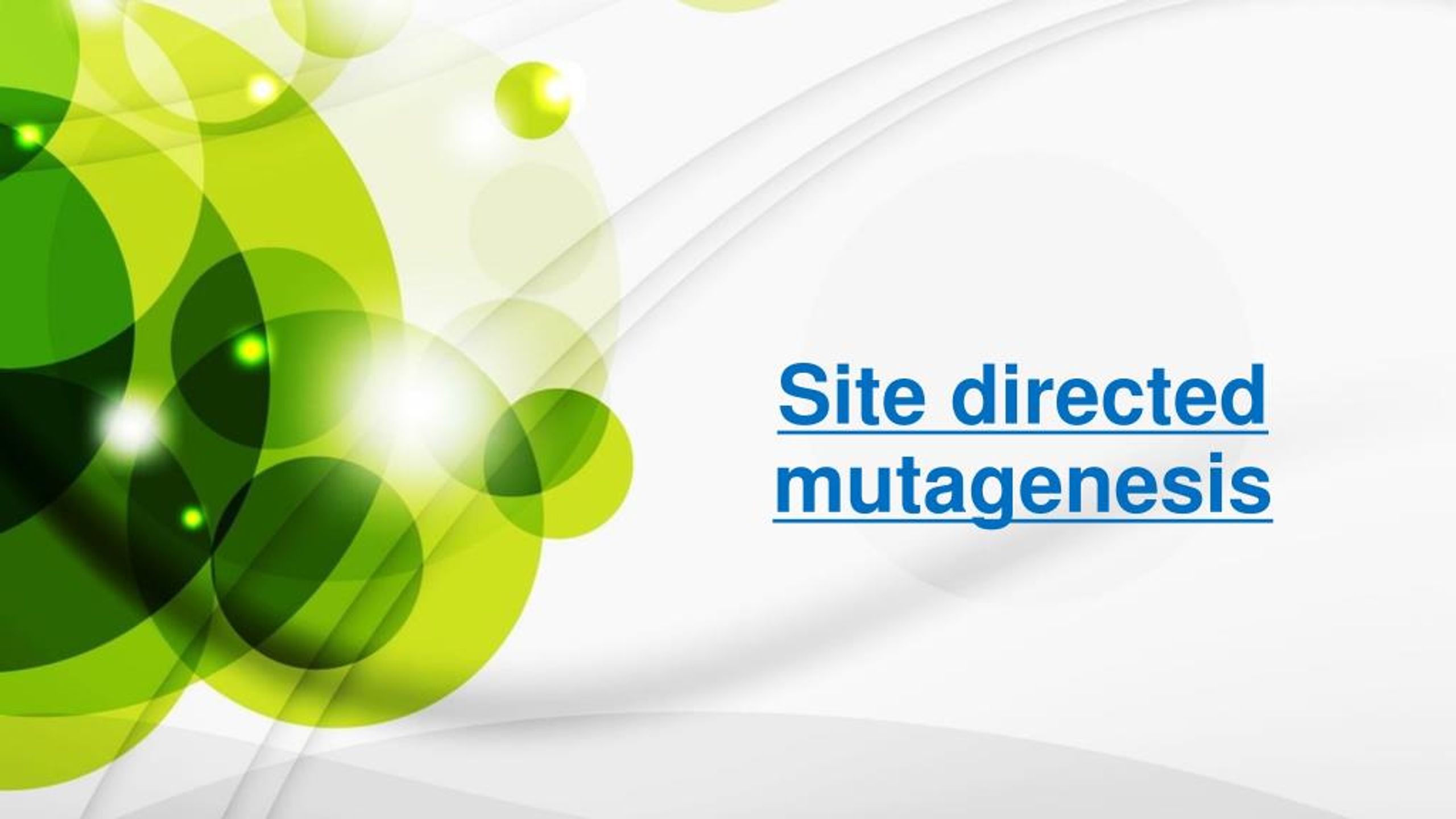 PPT - site directed mutagenesis PowerPoint Presentation, free download ...