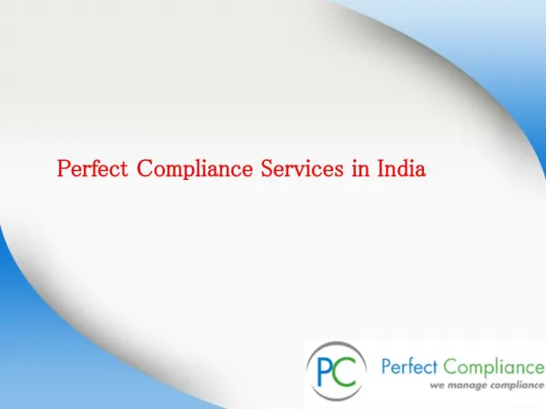 Perfect Compliance Services in India