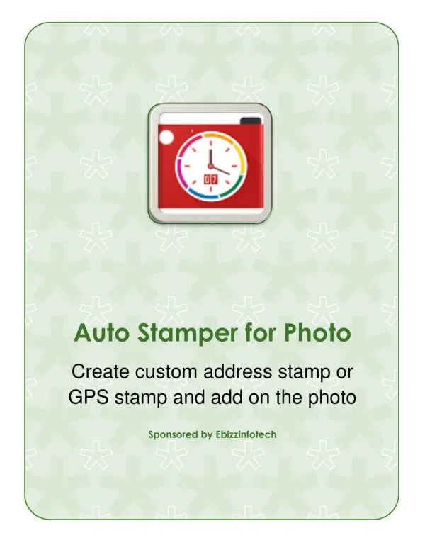Auto GPS Stamp on photo